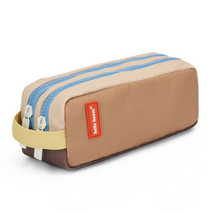Trousse double - Mini walnut
