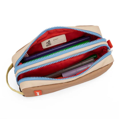 Trousse double - Mini walnut