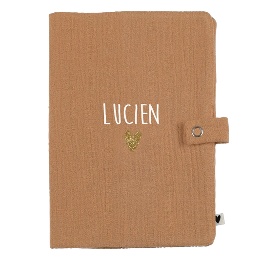 Protège carnet de santé - Gaze camel (sans inscription)