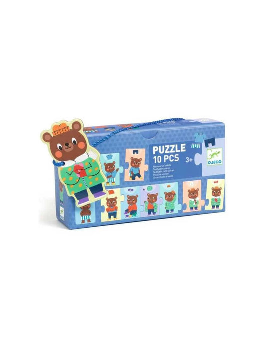 Puzzle frise - Nounours s’habille