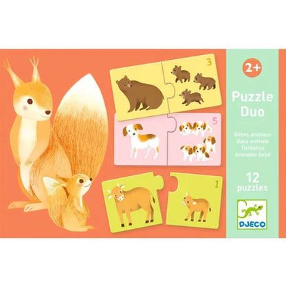 Puzzle duo - Bébés animaux