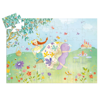 Puzzle silhouettes - La princesses du printemps