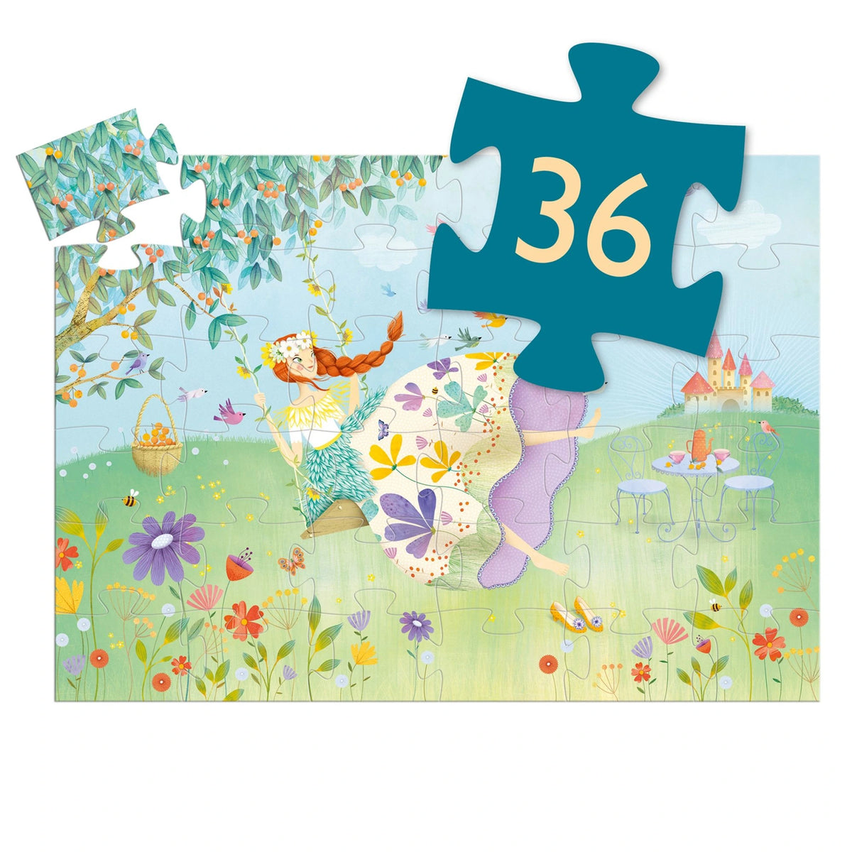 Puzzle silhouettes - La princesses du printemps