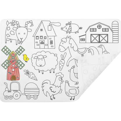 Set de table à colorier - Ferme