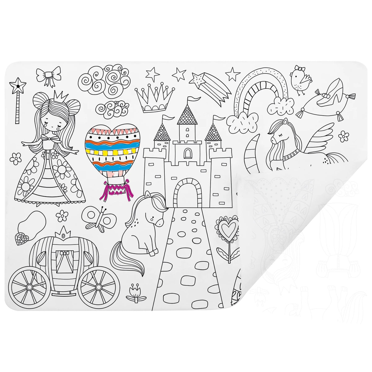 Set de table à colorier - Princesse
