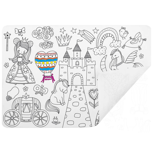 Set de table à colorier - Princesse