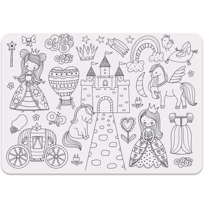 Set de table à colorier - Princesse