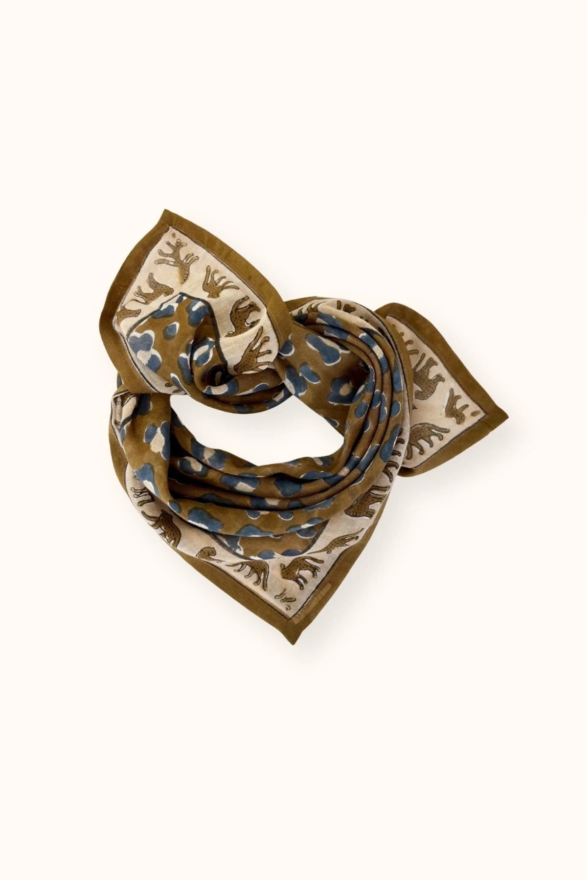 Petit foulard DUPITTA - Leopard tapenade