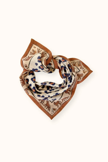 Petit foulard DUPITTA - Leopard fire