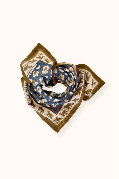 Petit foulard DUPITTA - Leopard meteorite