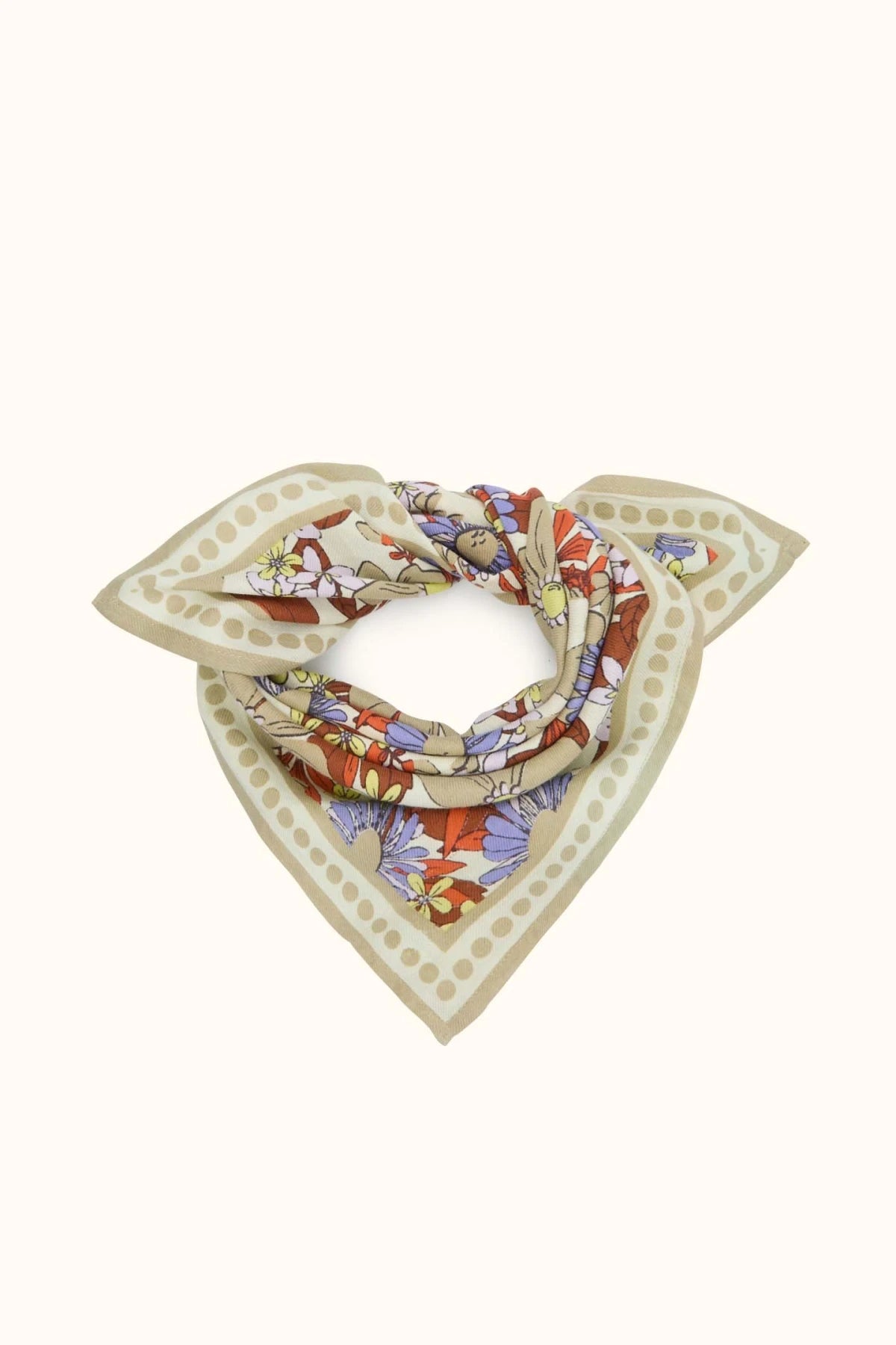 Petit foulard MANIKA BOUQUET - Bouquet macadamia