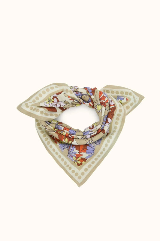 Petit foulard MANIKA BOUQUET - Bouquet macadamia