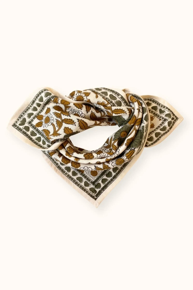 Petit foulard MANIKA - Coeur macadamia