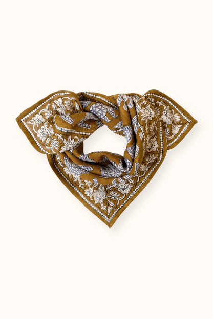 Petit foulard MANIKA - Ours tapenade
