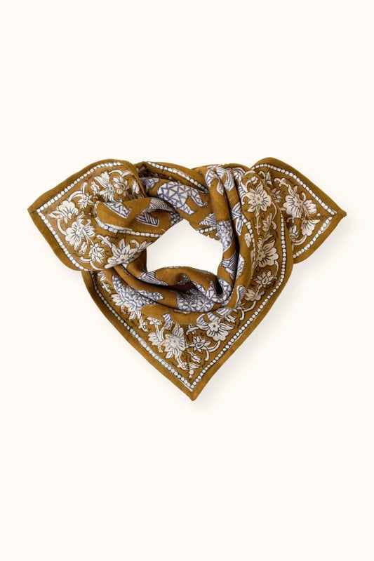 Petit foulard MANIKA - Ours tapenade