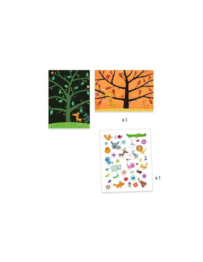 Gommettes et stickers - Chat-perché !
