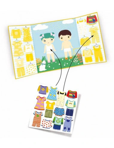 Gommettes et stickers - Les habits