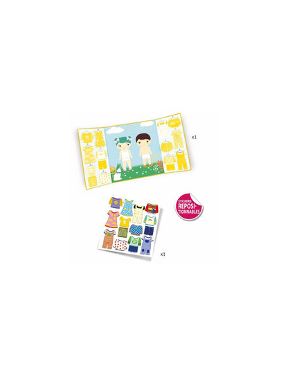 Gommettes et stickers - Les habits