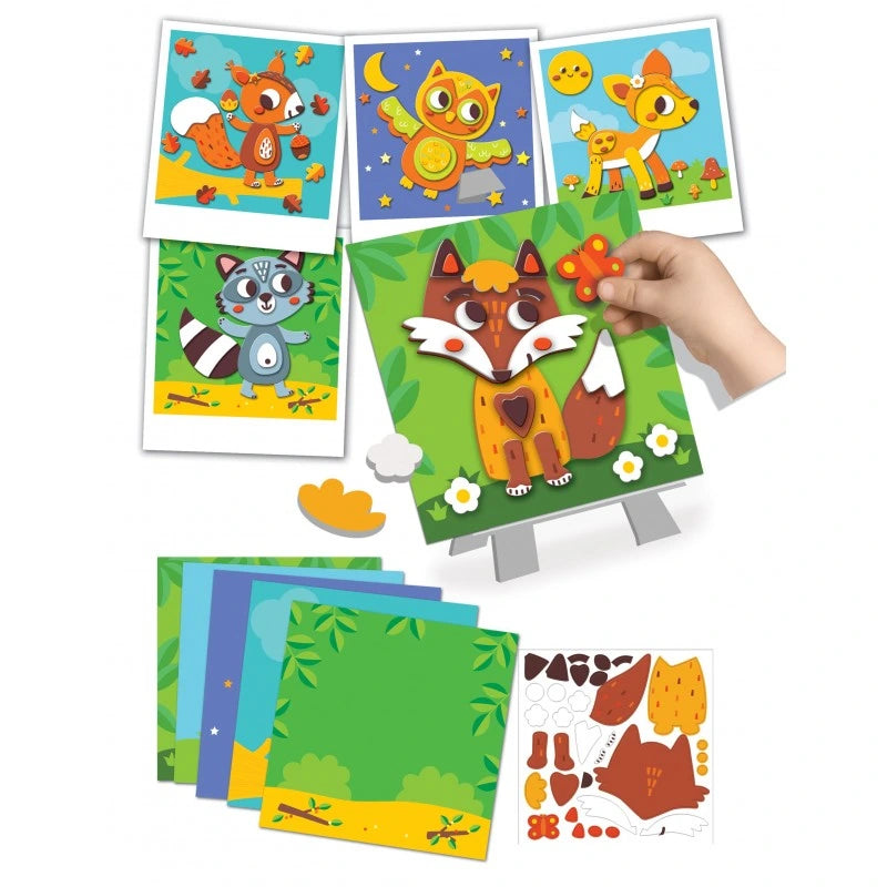 Coffret portrait en relief - Animaux de la forêt