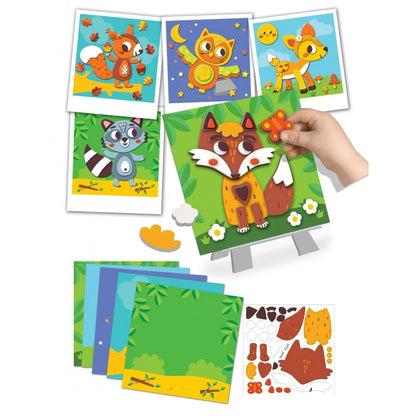 Coffret portrait en relief - Animaux de la forêt