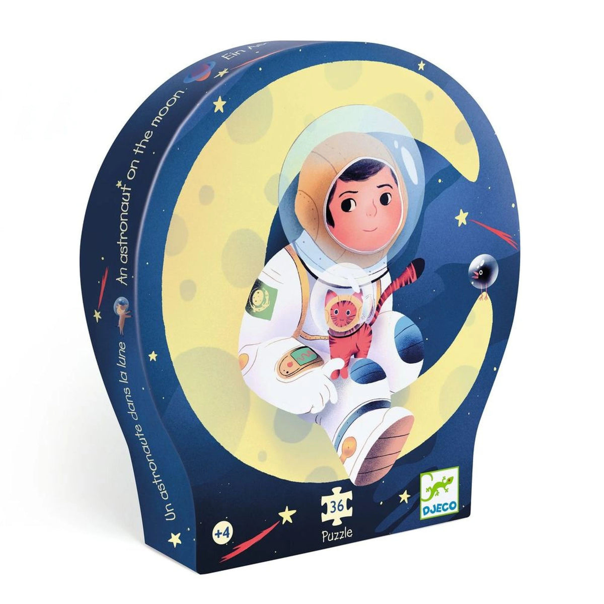 Puzzle silhouettes - Un astronaute dans la lune